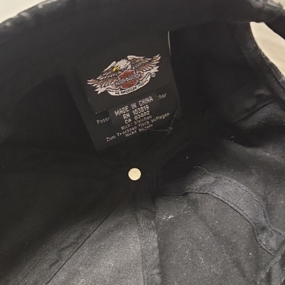 Harley-Davidson Gray Patterned Cap with Rhinestone Logo - Picture 5 of 9